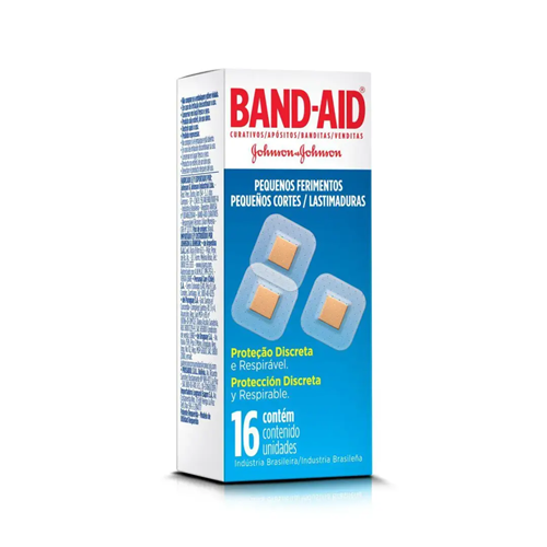 Band-Aid Curativos Adesivos Pequenos Ferimentos 16 Unidades