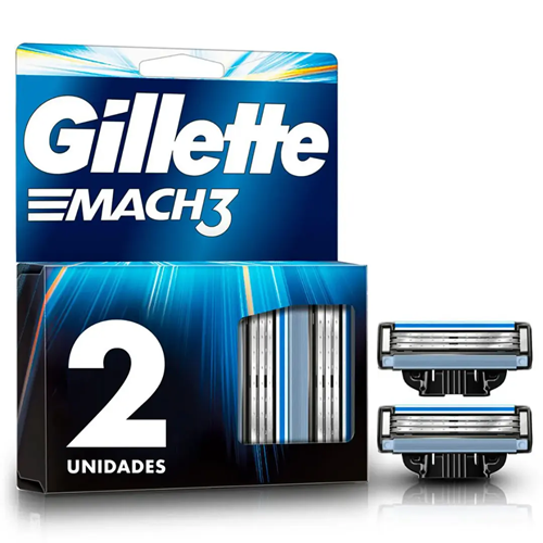Gillette Refil Para Barbear Mach3 2 unidades