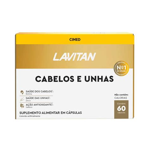 Polivitamínico Lavitan Cabelos e Unhas 60 cápsulas