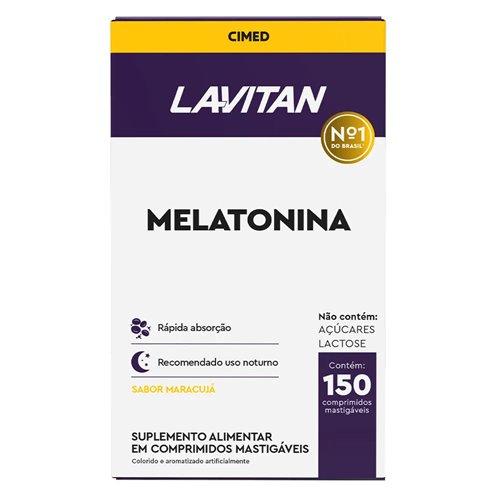 Suplemento Alimentar Lavitan Melatonina Maracujá com 150 Comprimidos
